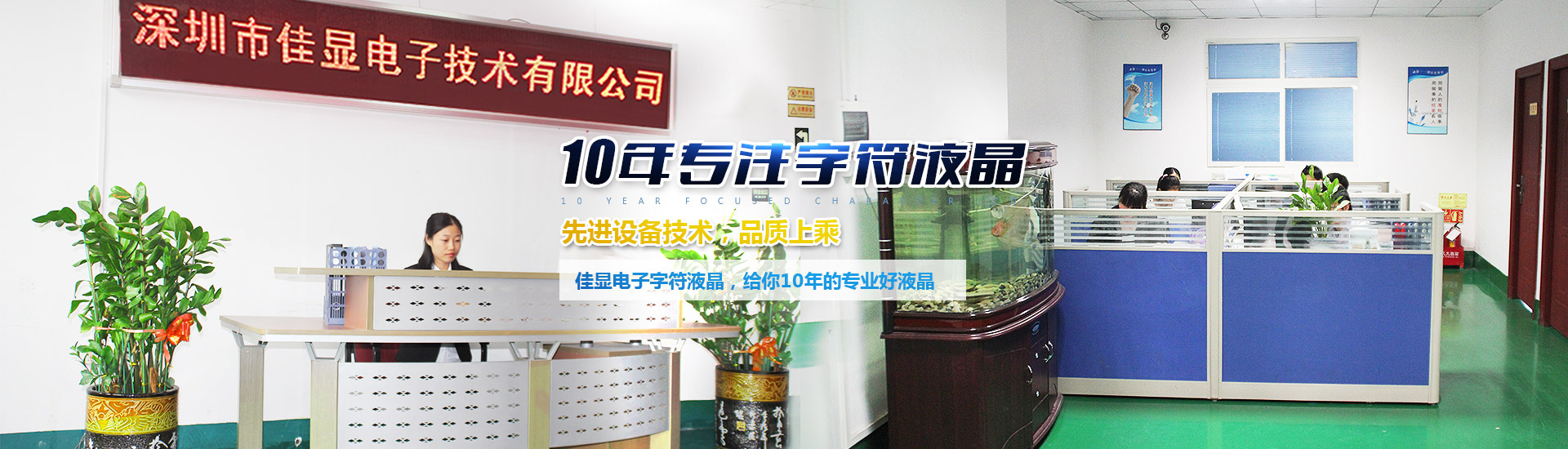 10年專(zhuān)注字符型液晶