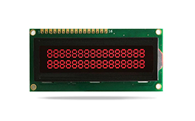 JXD1602A-S字符液晶 FSTN負(fù)顯 紅字