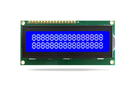 JXD1602A字符液晶 STN負(fù)顯蘭屏 白光