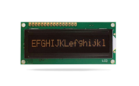 JXD1601A字符液晶 FSTN 負(fù)顯 橙光